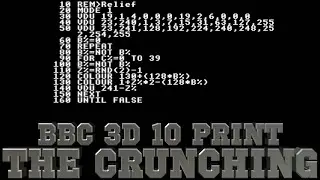 BBC BASIC 3D 10 PRINT &mdash; The Crunching