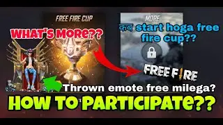 Free Fire Cup (FFC) 2020 New  Biggest Event - When will Free fire Cup start - Free fire Cup 2020