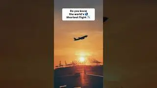 Do you know the world&rsquo;s shortest flight | #flight #doyouknow #facts #fact #knowledge #information