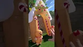 Festive inflatable arch with led lights for outdoor parties