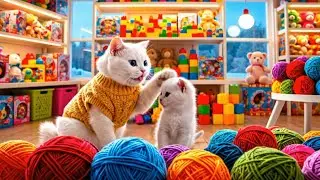 Mommy Cat Takes Kitten to Disney in Winter ❄️ | Funny Cat Adventure
