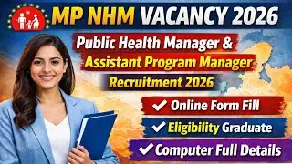 MP NHM Assistant Program Manager & Public Health Manager Recruitment 2026 | Online Form, Eligibility