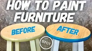 How To Paint Furniture // DIY SPRAY PAINT MAKEOVER