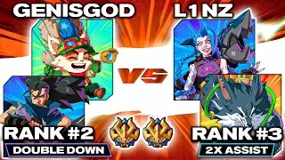 2XKO ▰ GenisGod (#2) 🌪🍄 Yasuo/Teemo vs L1Nz (#3) 🐺🚀 Warwick/Jinx ▰ Pro Level Replays