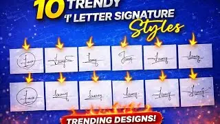 I Name Signature Ideas | 10 Stylish I Letter Signatures | Signature Art | #signature 