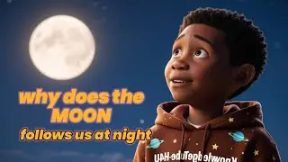 Why does the moon follow kids in the night