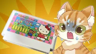 キティちゃんがハンマーをもって暴れるゲーム　ハローキティのおはなばたけであそうぶ