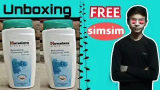 Unboxing Himalaya body lotion from simsim app | simsim app free product review |