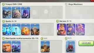 Th11 Attack😍 #short #coc #th11