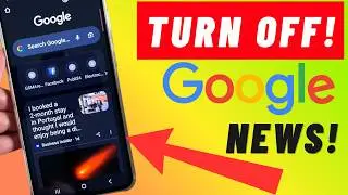 Как отключить DISCOVER NEWS FEED в Google Chrome