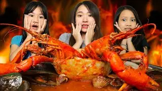 MUKBANG BAKSO MANGKOK SEAFOOD LOBSTER, KERANG IJO, KERANG DARA