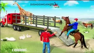 Farm Animals Transporter Truck Simulator Wild Sim - Android Gameplay #2 | Dishoomgameplay