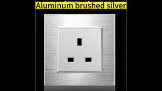 UK Aluminum brushed silver 13A wall switch socket panel vendor wholesaler dealer distributor company
