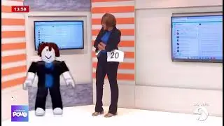 Bacon hair dan&ccedil;ando no jornal💃🕺 