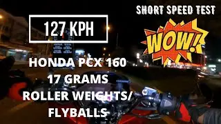 Honda PCX 160 // Pulley set upgrade-- 17grams roller weights//  Top Speed- 127 kph//  Pros and Cons