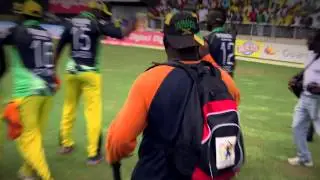 Jamaica Tallawahs Celebrate At Sabina Park