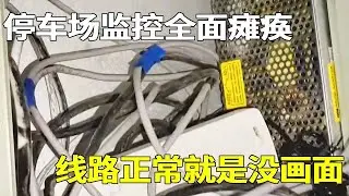 停车场监控全面瘫痪，交换机线路全部正常就是没画面，小胡一眼看出问题换根网线轻松解决！#教学 #防盜 #监控 #熱門 #vlog
