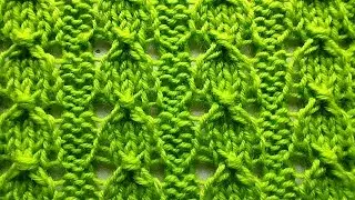 How to easily knit openwork bells