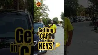 Getting in car without KEYS 🔑 #comedia #funny #magic #illusion #comedy #fun #car #keys
