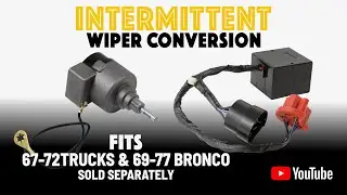 Intermittent wiper conversion for 1967-72 Trucks and 1969-77 Broncos.