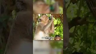 The Lighter Explodes In The Monkey's Mouth 😱