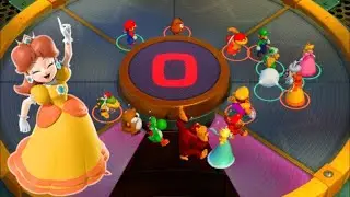 Super Mario Party || 5 Minute Minigames || Daisy vs Rosalina vs Wario vs Mario (Master CPU)