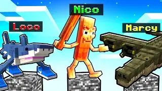 SOPRAVVIVI AI BRAINROT su UN PILASTRO DI BEDROCK in MINECRAFT!