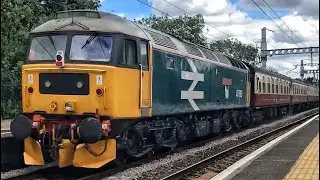 LSL class 47 | D1924 (47810) &lsquo;Crewe Diesel depot&rsquo; 47593 &lsquo;Galloway Princess&rsquo; working 5Z60 01/07/2022