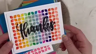 (1) BACKGROUND DIE - (17) DIFFERENT LOOKS///Card techniques