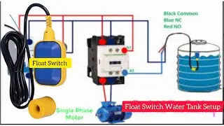 Float Switch Water Tank Setup how to make float Switch #NBRelectricaltech