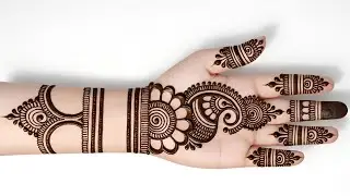 New simple mehndi design | easy arabic mehndi design | mehndi design easy | mehndi | mehandi design