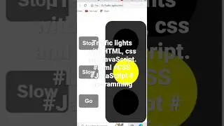 Traffic lights with HTML, CSS and JavaScript. subscribe for more content. 