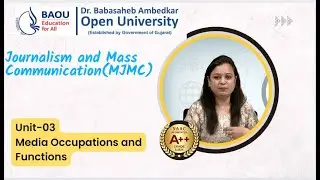 Mass communication  Unit-03 Media Occupations and Functions Part 2