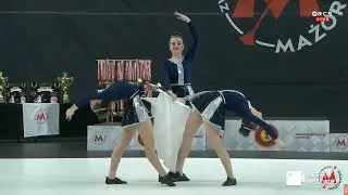 Mażoretki ZYGZAK - trio flaga