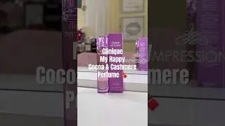 Such a cozy & joyful perfume scent🫶🏼 #asmr #clinique #myhappyperfume #cocoa&cashmere #perfumes