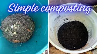 Simple Composting How To Make Compost Fast In A Trash Bin At Home #gardengold