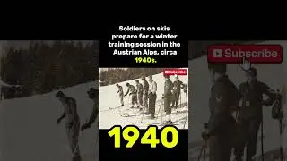 Vintage Military Ski Training in the Alps | 1940s Archival Footage