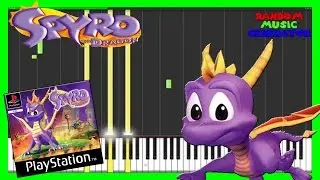Dark Passage - Spyro The Dragon - Piano Tutorial [Synthesia♫]