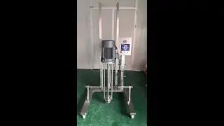 Pneumatic lifting homogenizer produce shampoo