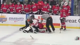 Liberty Flames vs Maryville Saints || Final Minute & Goalie Fight
