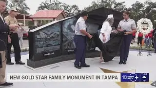 New monument honoring Gold Star families unveiled in Tampa