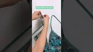 Easy TIE HACK for bikini season 👙🌴 #trending #fashion #hack #shorts #summer #diy