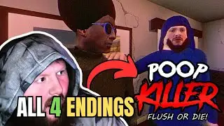 Caseoh all 4 Funny Endings in (Poop Killer) Game