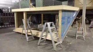 Bouw van een prefab dakkapel