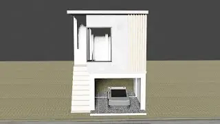 1rk row house| car parking|13x15 feet home| house design| 1rk home #home #house 