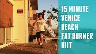 15 Minute Venice Beach Fat Burner HIIT Workout | The Body Coach