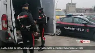 RAZZIA DI BICI DA CORSA NEI GARAGE: 4 RITROVATE DENTRO UN FURGONE RUBATO | 26/02/2022