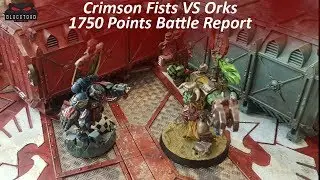 Warhammer 40k Battle report Crimson Fists VS Orks 1750 pts 8th Edition  #warhammer40k