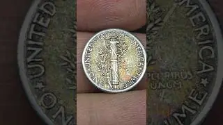 BEAUTIFUL RAINBOW TONED SILVER! 