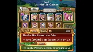 OPTC Arena Caesar - Reiju/6* Yamato Team